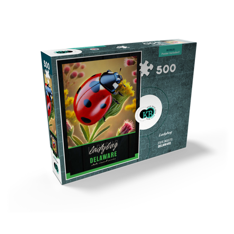 Delaware, Ladybug: State Insects Series 500 Jigsaw Puzzle box view2
