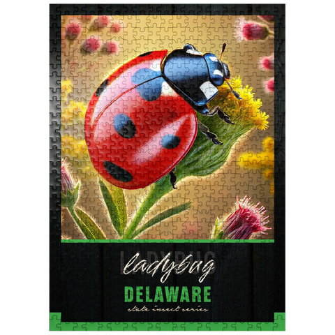 puzzleplate Delaware, Ladybug: State Insects Series 500 Jigsaw Puzzle