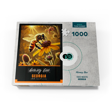 Georgia, Honey Bee: State Insects Series 1000 Jigsaw Puzzle box view3