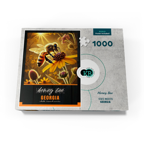 Georgia, Honey Bee: State Insects Series 1000 Jigsaw Puzzle box view3