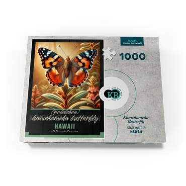Hawaii, Kamehameha Butterfly: State Insects Series 1000 Jigsaw Puzzle box view3