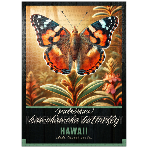 puzzleplate Hawaii, Kamehameha Butterfly: State Insects Series 1000 Jigsaw Puzzle