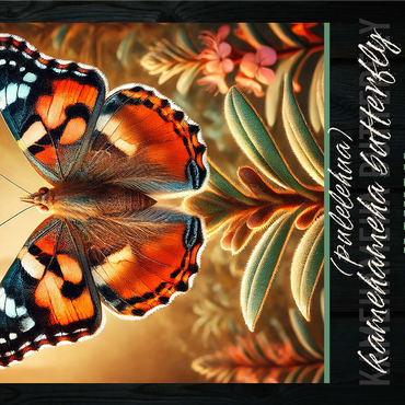 Hawaii, Kamehameha Butterfly: State Insects Series 1000 Jigsaw Puzzle 3D Modell