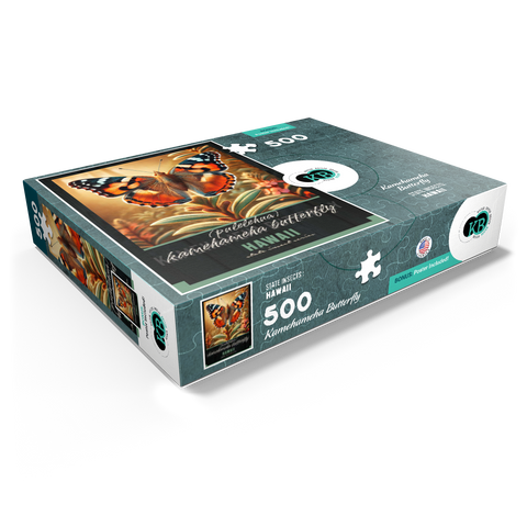 Hawaii, Kamehameha Butterfly: State Insects Series 500 Jigsaw Puzzle box view1