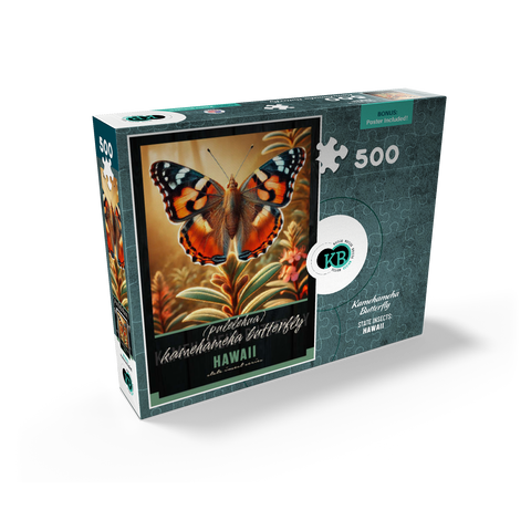 Hawaii, Kamehameha Butterfly: State Insects Series 500 Jigsaw Puzzle box view2