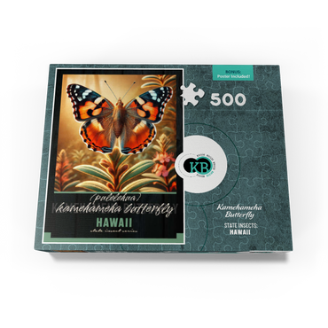 Hawaii, Kamehameha Butterfly: State Insects Series 500 Jigsaw Puzzle box view3