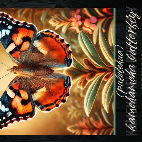 Hawaii, Kamehameha Butterfly: State Insects Series 500 Jigsaw Puzzle 3D Modell