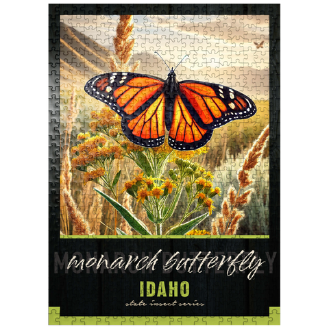 puzzleplate Idaho, Monarch Butterfly: State Insects Series 500 Jigsaw Puzzle
