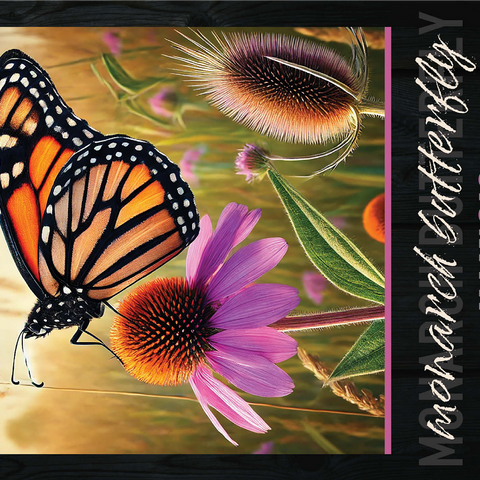 Illinois, Monarch Butterfly: State Insects Series 1000 Jigsaw Puzzle 3D Modell
