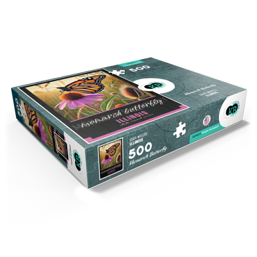 Illinois, Monarch Butterfly: State Insects Series 500 Jigsaw Puzzle box view1