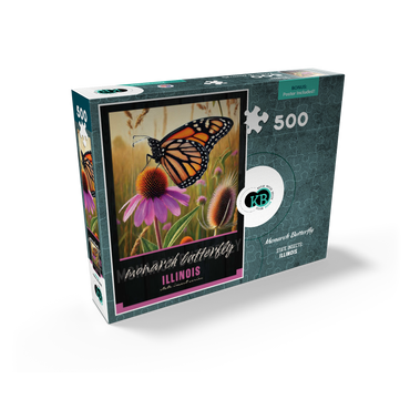 Illinois, Monarch Butterfly: State Insects Series 500 Jigsaw Puzzle box view2