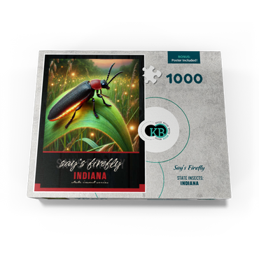 Indiana, Say's Firefly: State Insects Series 1000 Jigsaw Puzzle box view3