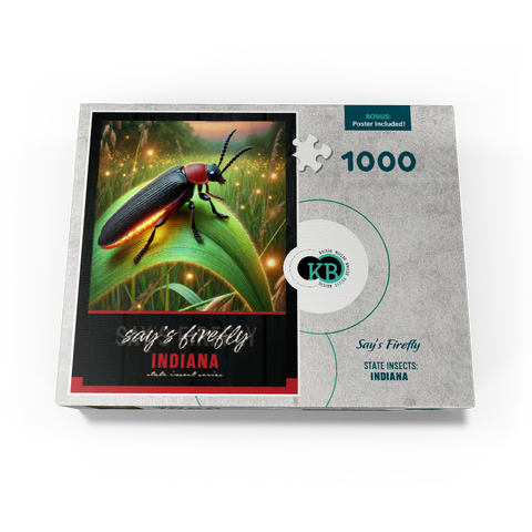 Indiana, Say's Firefly: State Insects Series 1000 Jigsaw Puzzle box view3