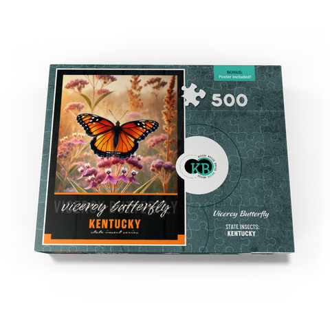 Kentucky Viceroy Butterfly: State Insects Series 500 Jigsaw Puzzle box view3