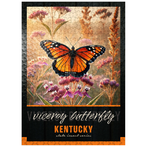 puzzleplate Kentucky Viceroy Butterfly: State Insects Series 500 Jigsaw Puzzle