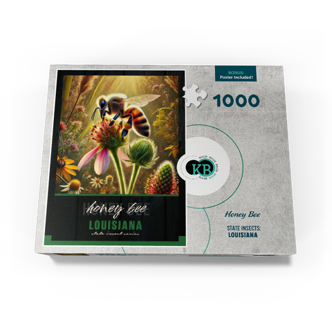 Louisiana, Honey Bee: State Insects Series 1000 Jigsaw Puzzle box view3