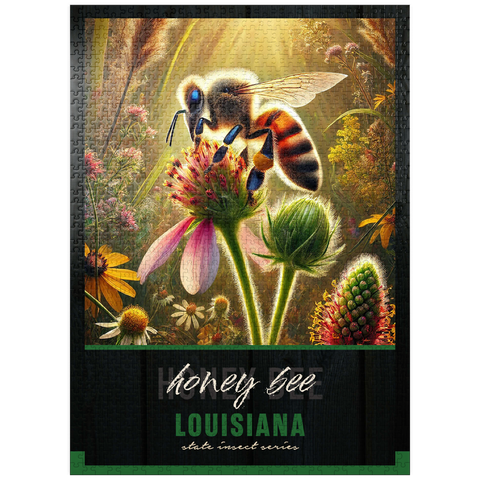 puzzleplate Louisiana, Honey Bee: State Insects Series 1000 Jigsaw Puzzle