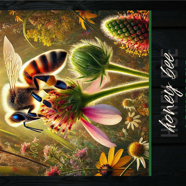 Louisiana, Honey Bee: State Insects Series 1000 Jigsaw Puzzle 3D Modell