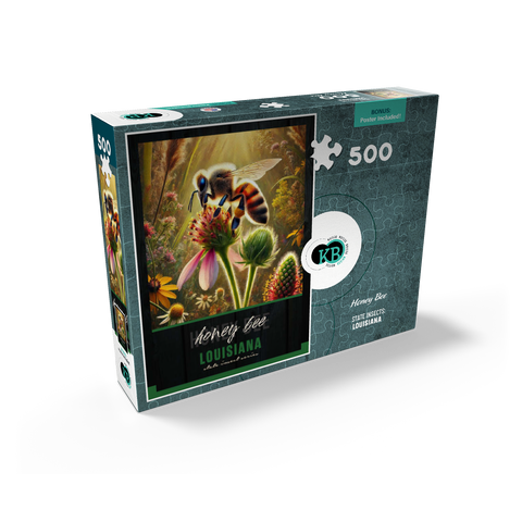 Louisiana, Honey Bee: State Insects Series 500 Jigsaw Puzzle box view2