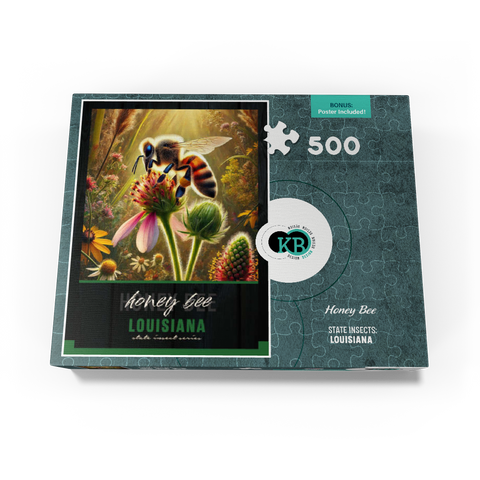 Louisiana, Honey Bee: State Insects Series 500 Jigsaw Puzzle box view3