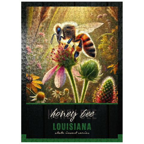 puzzleplate Louisiana, Honey Bee: State Insects Series 500 Jigsaw Puzzle