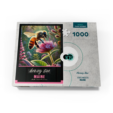 Maine, Honey Bee: State Insects Series 1000 Jigsaw Puzzle box view3