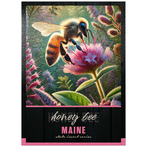 puzzleplate Maine, Honey Bee: State Insects Series 1000 Jigsaw Puzzle