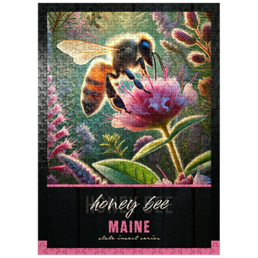 puzzleplate Maine, Honey Bee: State Insects Series 500 Jigsaw Puzzle