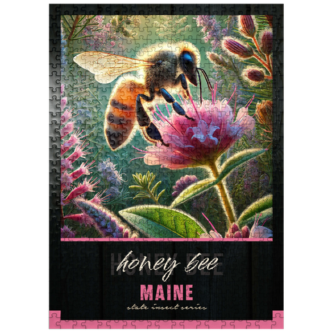 puzzleplate Maine, Honey Bee: State Insects Series 500 Jigsaw Puzzle