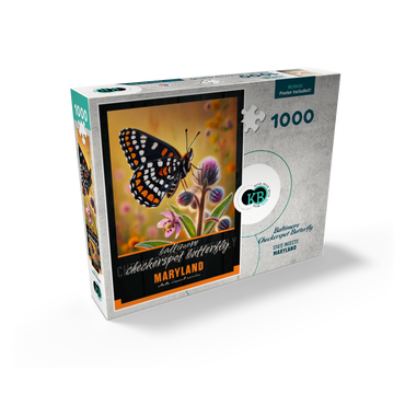 Maryland, Baltimore Checkerspot Butterfly: State Insects Series 1000 Jigsaw Puzzle box view2