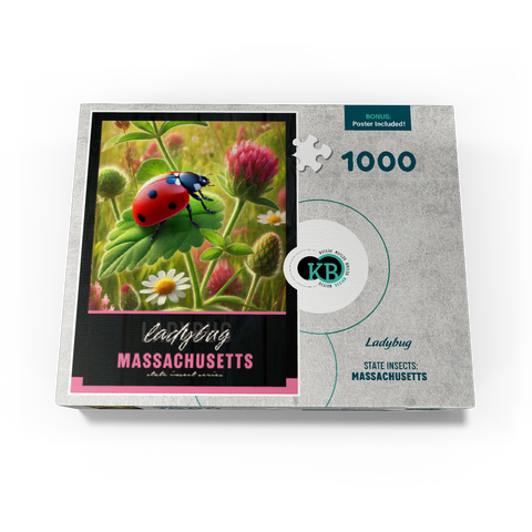 Massachusetts, Ladybug: State Insects Series 1000 Jigsaw Puzzle box view3