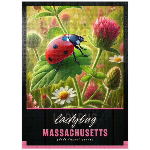 puzzleplate Massachusetts, Ladybug: State Insects Series 1000 Jigsaw Puzzle