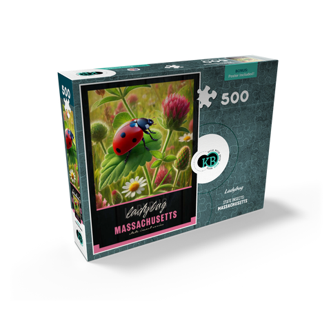 Massachusetts, Ladybug: State Insects Series 500 Jigsaw Puzzle box view2