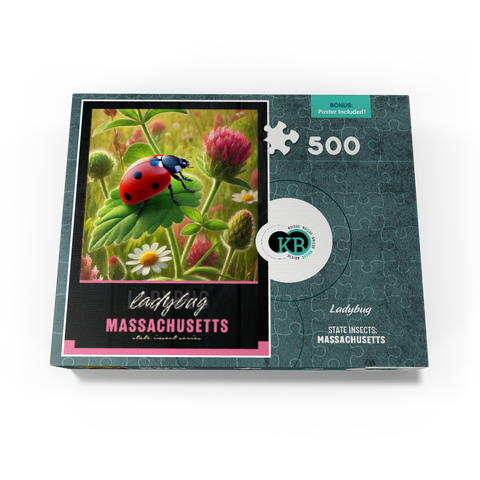 Massachusetts, Ladybug: State Insects Series 500 Jigsaw Puzzle box view3