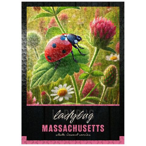 puzzleplate Massachusetts, Ladybug: State Insects Series 500 Jigsaw Puzzle