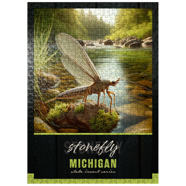 puzzleplate Michigan, Stonefly: State Insects Series 500 Jigsaw Puzzle
