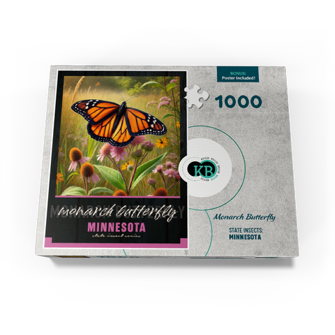 Minnesota, Monarch Butterfly: State Insects Series 1000 Jigsaw Puzzle box view3