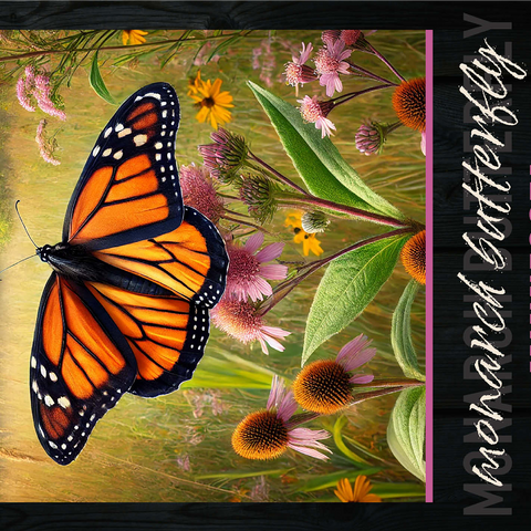 Minnesota, Monarch Butterfly: State Insects Series 1000 Jigsaw Puzzle 3D Modell