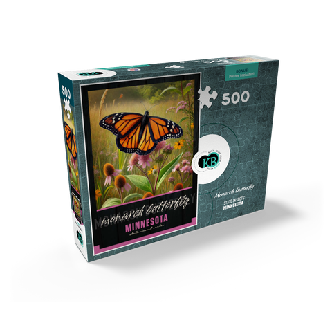 Minnesota, Monarch Butterfly: State Insects Series 500 Jigsaw Puzzle box view2
