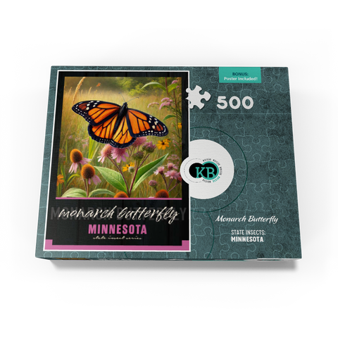 Minnesota, Monarch Butterfly: State Insects Series 500 Jigsaw Puzzle box view3