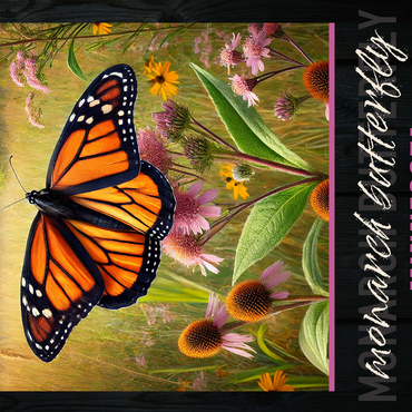 Minnesota, Monarch Butterfly: State Insects Series 500 Jigsaw Puzzle 3D Modell