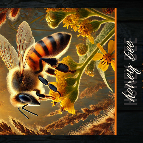 Mississippi, Honey Bee: State Insects Series 1000 Jigsaw Puzzle 3D Modell