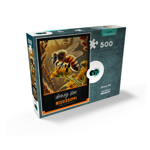 Mississippi, Honey Bee: State Insects Series 500 Jigsaw Puzzle box view2