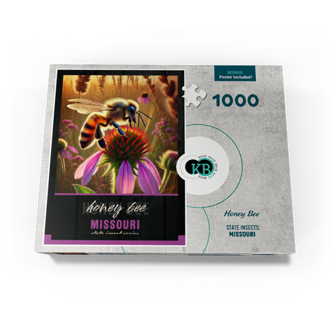 Missouri, Honey Bee: State Insects Series 1000 Jigsaw Puzzle box view3