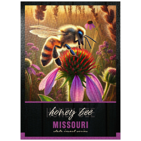 puzzleplate Missouri, Honey Bee: State Insects Series 1000 Jigsaw Puzzle