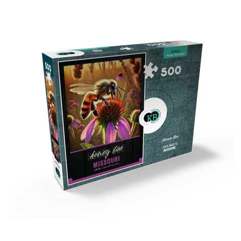 Missouri, Honey Bee: State Insects Series 500 Jigsaw Puzzle box view2