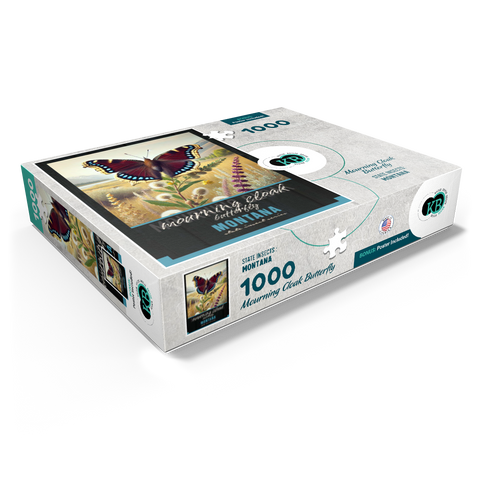 Montana, Mourning Cloak Butterfly: State Insects Series 1000 Jigsaw Puzzle box view1