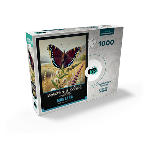 Montana, Mourning Cloak Butterfly: State Insects Series 1000 Jigsaw Puzzle box view2