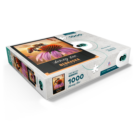 Nebraska, Honey Bee: State Insects Series 1000 Jigsaw Puzzle box view1