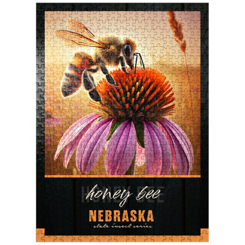 puzzleplate Nebraska, Honey Bee: State Insects Series 500 Jigsaw Puzzle